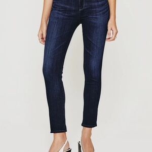 AG Prima Cigarette Crop Jeans with Raw Hem